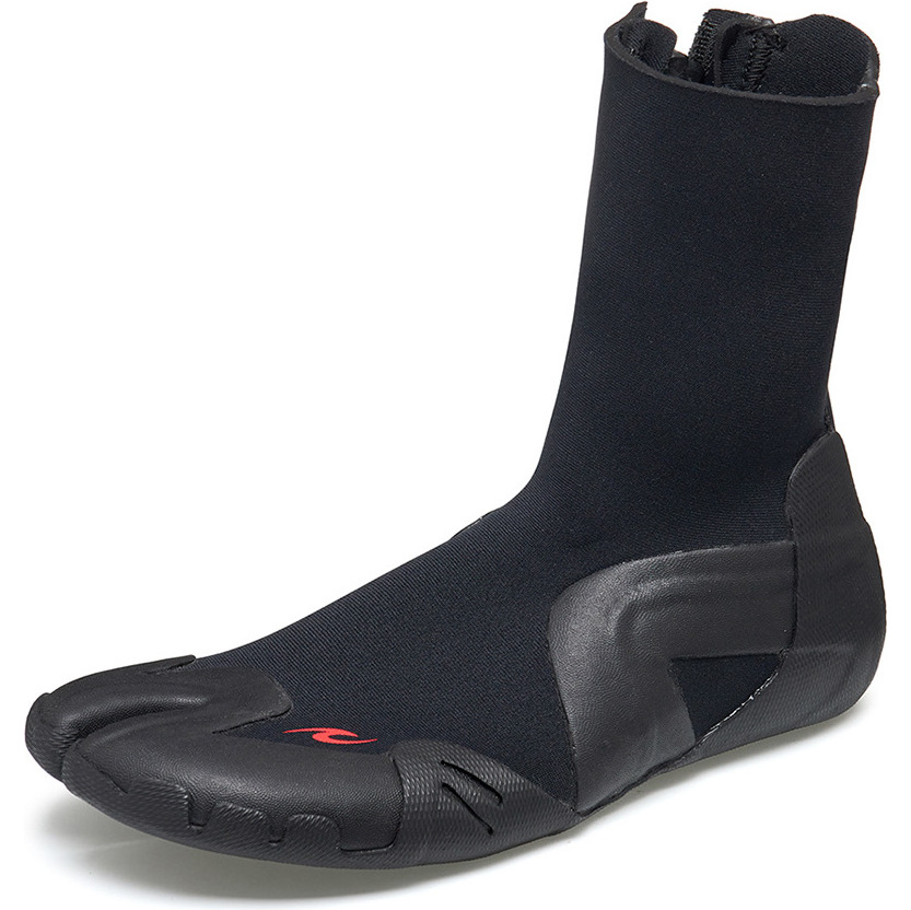 2025 Rip Curl Omega 3mm Split Toe Zip Neoprenstiefel WBOYAM - Black